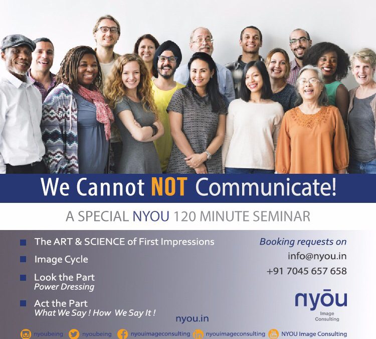 WE CANNOT NOT COMMUNICATE – A SPECIAL NYOU SEMINAR!